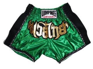 Spodenki Muay Thai Kickboxingu Lumpinee : LUMRTO-003-Ciemnozielony