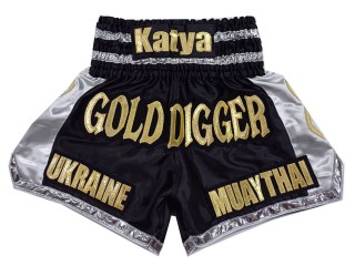 Dostosowane spodenki Muay Thai z haftem : KNSCUST-1258